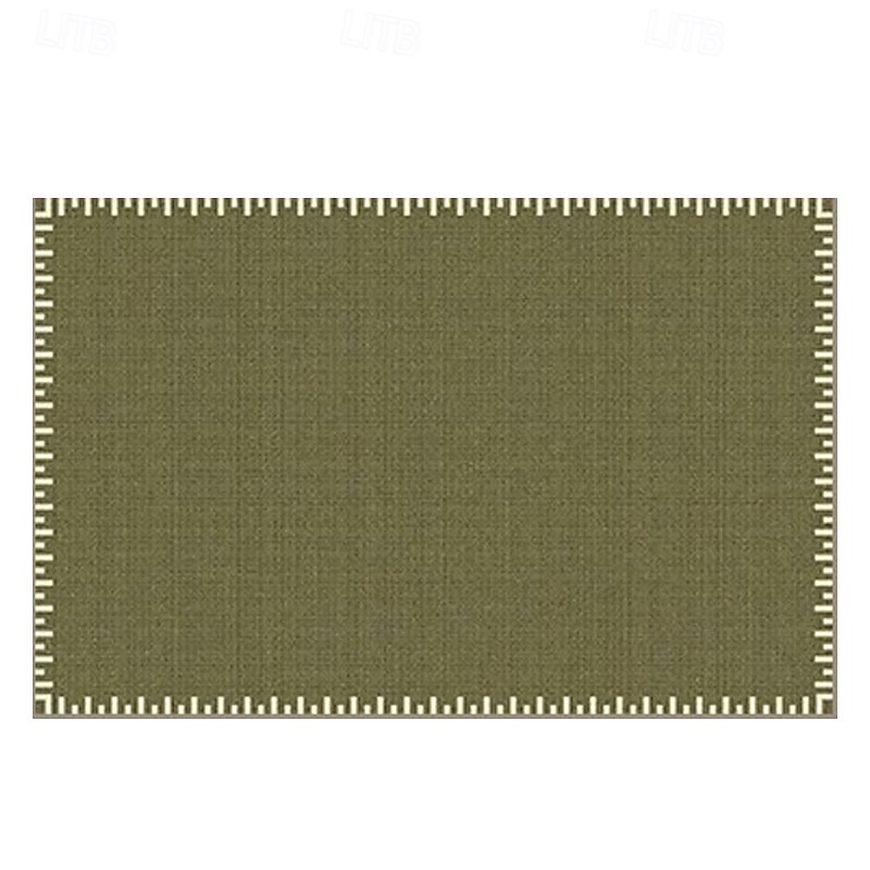 French Vintage Green Area Rug, Luxury Living Room Carpet, Elegant Bedroom Bedside Rug, Stain-Resistant Easy-Clean Large Floor Mat4