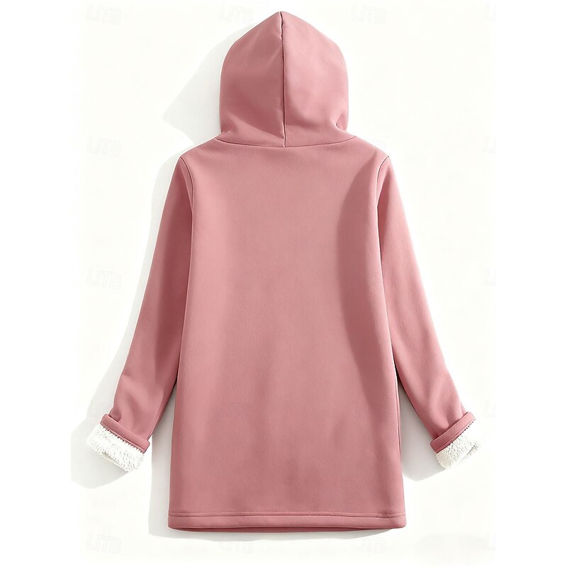 Women's Pullover Hoodie Sweatshirt Graphic Cat Christmas Tree Casual Comfrt Long Sleeve Hooded Regular Tops Street Dailywear Casual Print Pink Blue Gray Fall Winter2