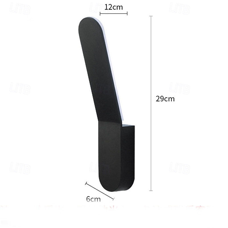 Modern Outdoor Rotating Wall Light Black LED Wall Light Outdoor Light for House Porch Garage IP65 Waterproof4