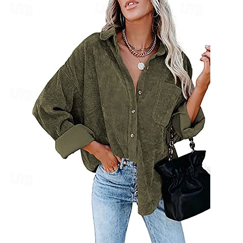 Women's Winter Coat Warm Comfortable Pocket Buttons Casual Plain Vacation Street Daily Wear Going out Regular Turndown Regular Fit Long Sleeve Outerwear Navy Black White Fall Winter3