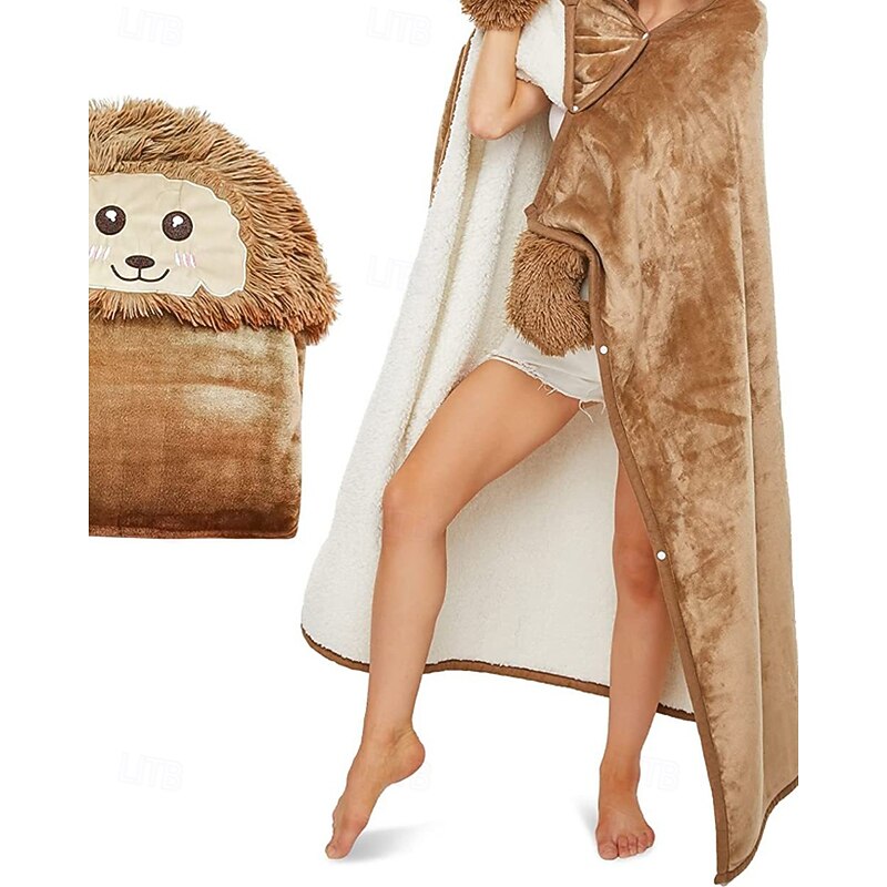 Women's Pajamas Casual Pure Color Patchwork Vacation Home Bed Sleeveless Hoodie White Brown Green Gray Fall Winter Tailored Fit2