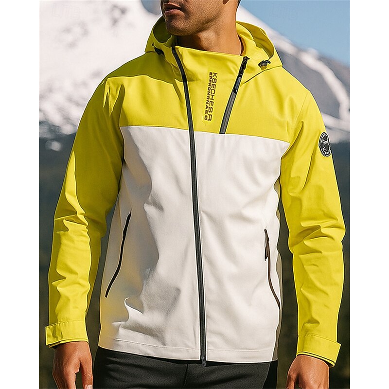 Men's Hoodie Jacket Windbreaker Outdoor Jacket Outdoor Waterproof Windproof Quick Dry Lightweight Hiking Outfits Hiking Clothes Spring Autumn / Fall Jacket Hunting Climbing Camping / Hiking / Caving