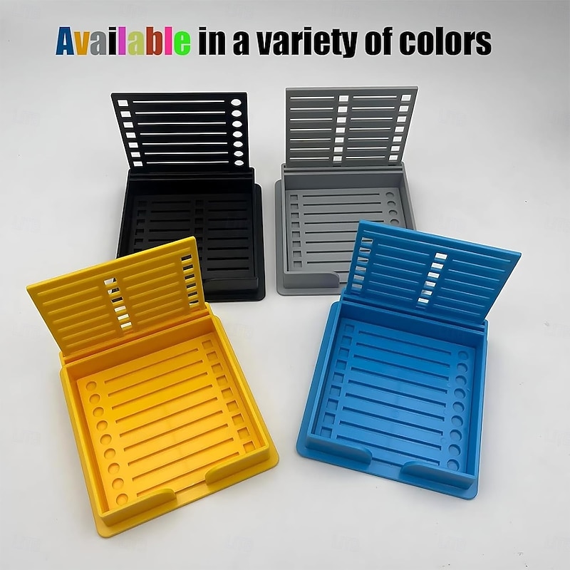 Sticky Note Stencil, Sticky Note Holder with Stencil 3x3 Sticky Note Line Stencil and Holder, Perfect for to-Do Lists, Home, Office, Sticky Notes Dispenser, Reusable Note Organizer2