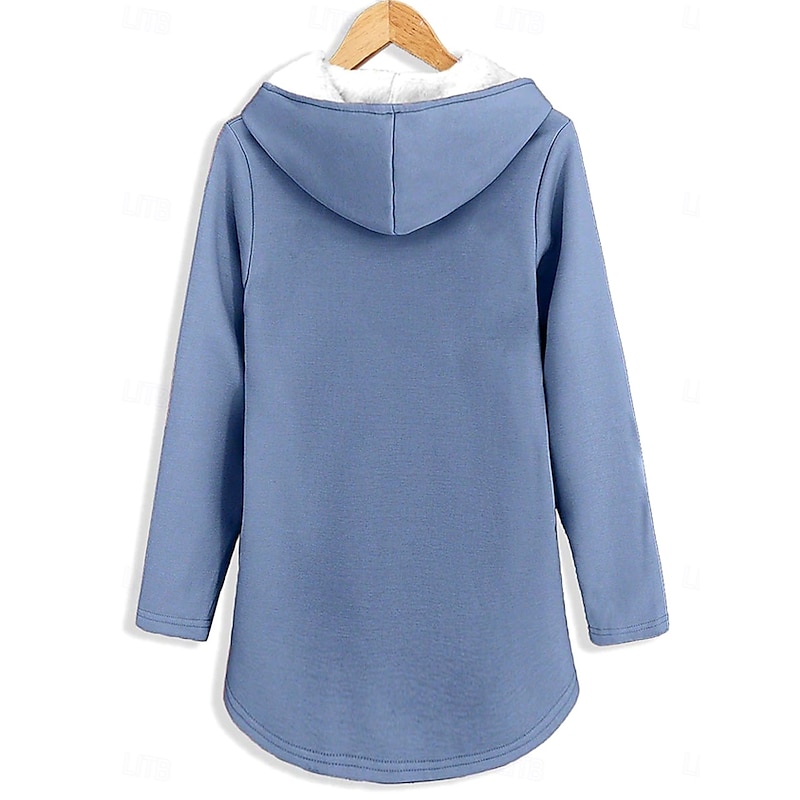 Women's Pullover Hoodie Sweatshirt Graphic Cat Letter Casual Comfrt Long Sleeve Hooded Long Tops Street Dailywear Casual Print Dark Pink Blue Gray Fall Winter4