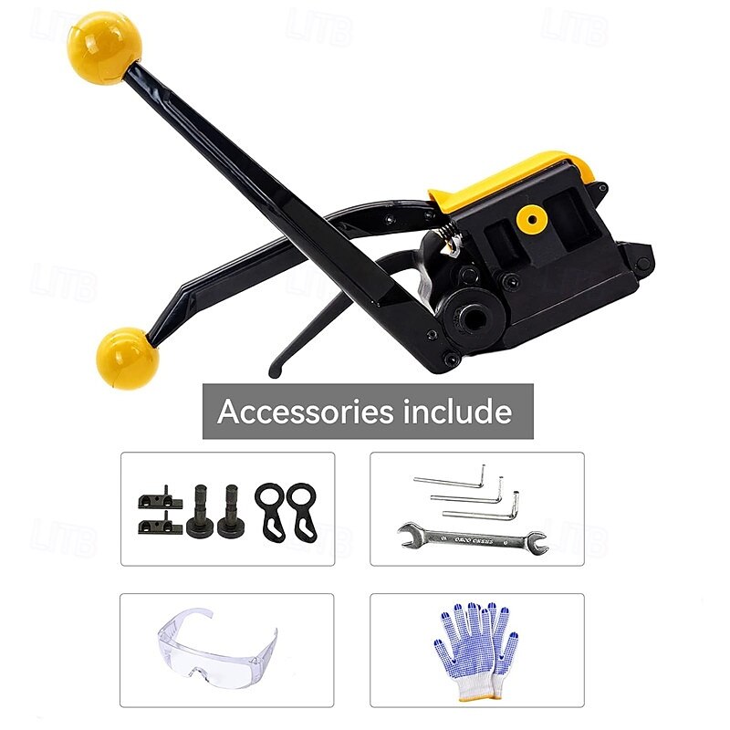 Steel Strapping Tool A333 Stainless Steel Manual Belt Packing Machine With Non-metal Buckle Packing Suitable for Width 1.27 cm 1.91 cm Non-sealing Combination Tool2