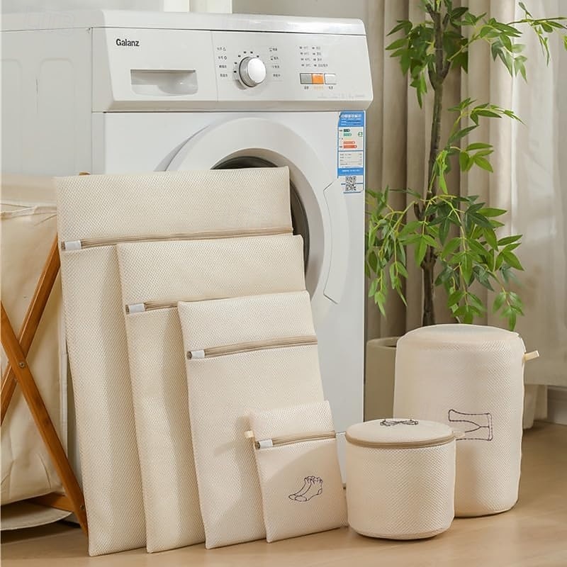 TAILI Mesh Laundry Bags, Washing Machine Bags, Reusable Travel Laundry Pouch With Zipper, Delicate Washing Machine Net Pouches For Travel, Shoes, Bra, Pants, Coat, Sock, Sneaker, Underwear3