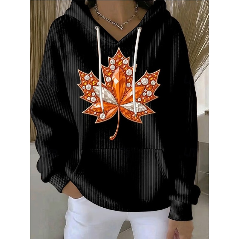 Women's Pullover Hoodie Sweatshirt Letter Fashion Casual Long Sleeve Hooded Regular Tops Street Dailywear Casual Drawstring Patchwork Pocket Black White Orange Fall Winter GOD IS GOOD3
