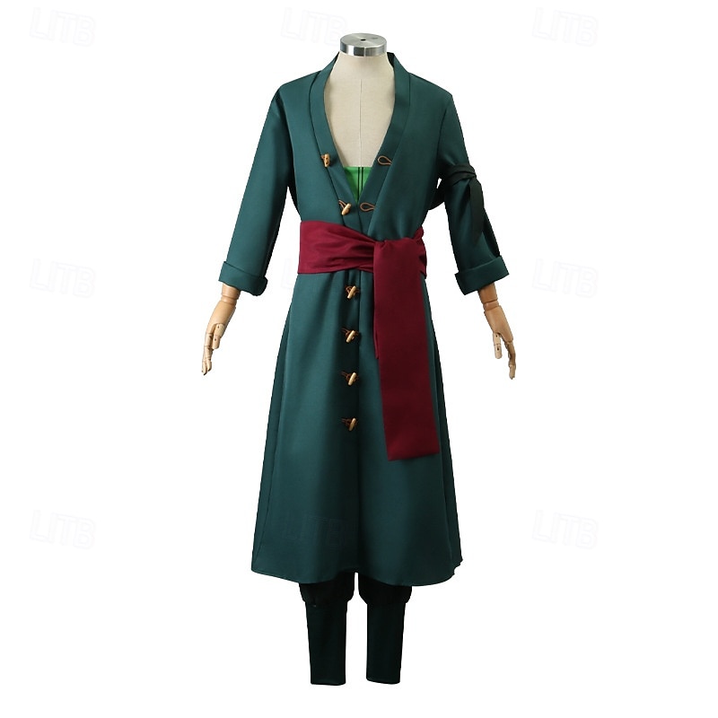 Pirate Roronoa Zoro Anime Cosplay Costume Outfits Cosplay Suits Carnival Masquerade Costume For Men's Boys' Kid's Adults'