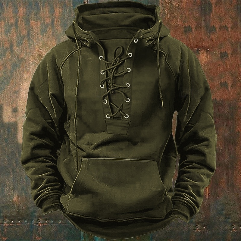 Men's Hoodie Drawstring Hoodies Black Pink Army Green Blue Khaki Hooded Plain Front Pocket Sports Outdoor Daily Holiday Streetwear Basic Casual Fall Winter Clothing Apparel Hoodies Sweatshirts