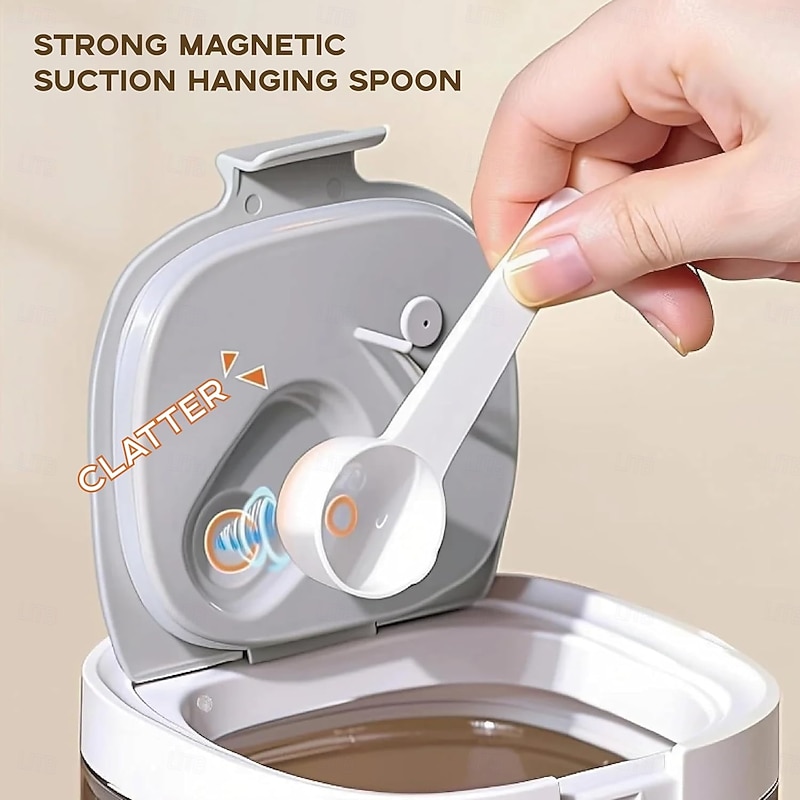 TAILI Coffee Storage Containers, BPA Free Plastic Kitchen Canisters Set for Ground Coffee, Spices, Herbs, Candy, Snacks3