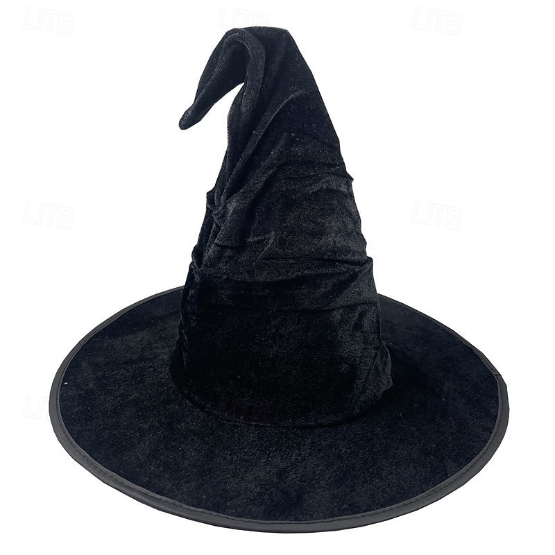 Women's Hat Wizard Hat Party Hat Cosplay Breathable Halloween Pure Color2