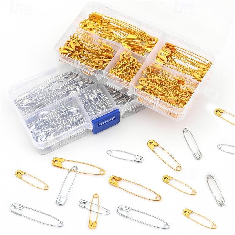 Safety Pins Box Set, 150Pcs Small Safety Pins for Clothes, Mini Saftey Pin for Sewing Jewelry Making DIY Craft4
