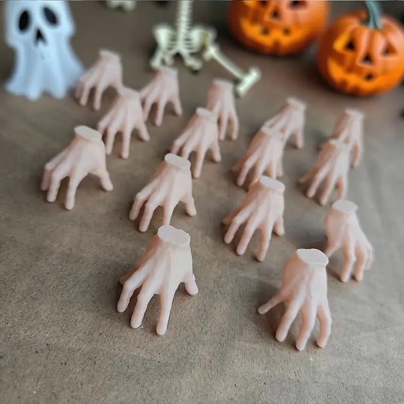 36 pcs Creepy Mini Plastic Hands - Ideal for Halloween Birthday Party Decor RPG Tabletop Figurines & Horror-Themed Accessories4