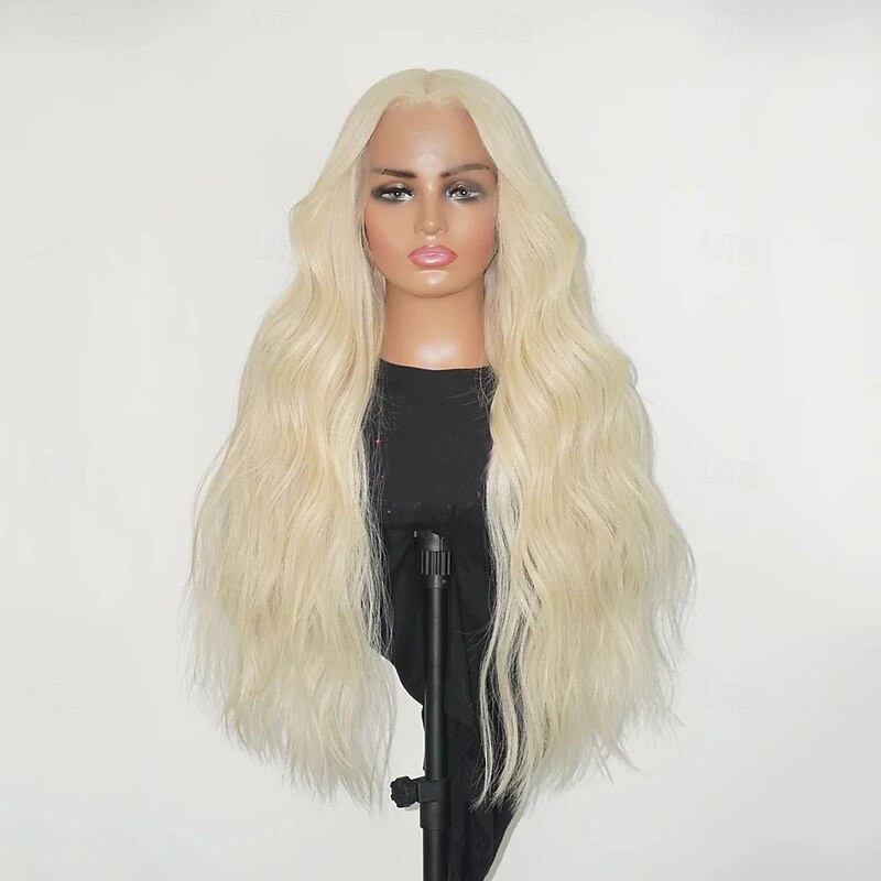 Remy Human Hair 5x5 Closure 13x4 Lace Front Wig Free Part Brazilian Hair Natural Wave Blonde Wig 150% 180% Density with Baby Hair Natural Hairline 100% Virgin Glueless Pre-Plucked For Women Long4
