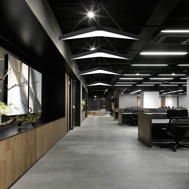 LED Pendant Light Metal Acrylic Adjustable Chandelier Nordic Style Dining Room Living Room Lights 110-240V3