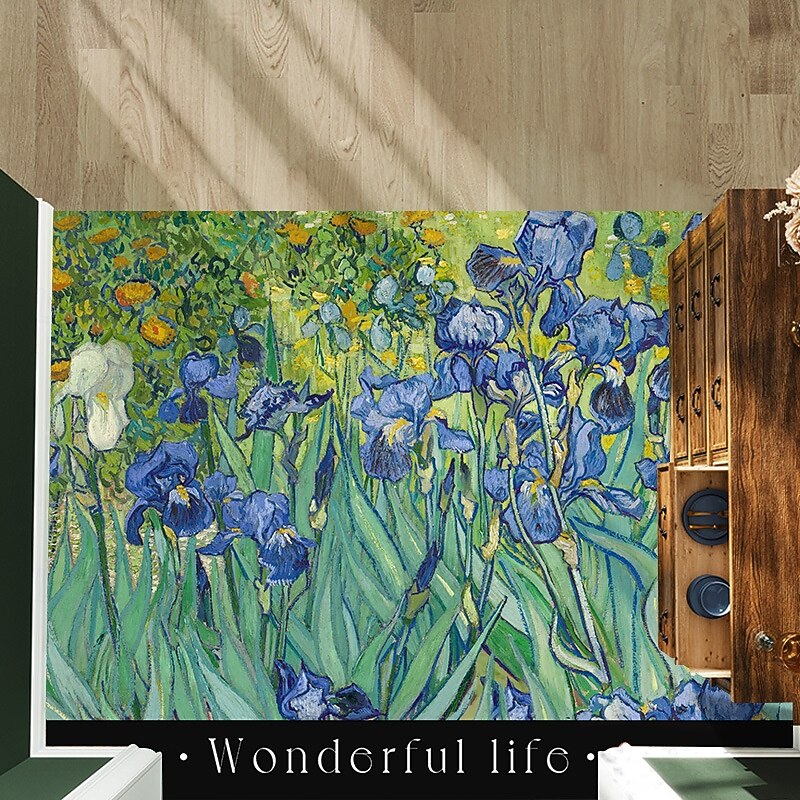Entryway Door Mat For Home Kitchen Hallway PVC Non Slip Floor Rug Oil Painting Art Design Indoor Entrance Carpet Stain Resistant Waterproof Easy Clean Decorative Mat4