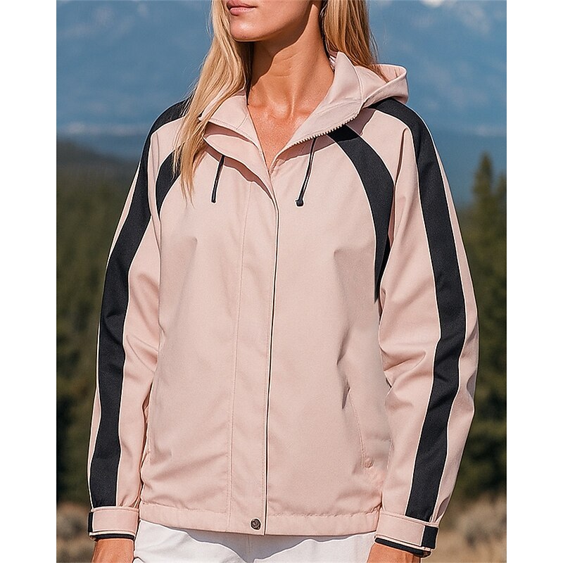 Women's Outdoor Jacket Hiking Jacket waterproof jacket Outdoor Waterproof Windproof Quick Dry Lightweight Hiking Outfits Hiking Clothes Spring Autumn / Fall Jacket Fishing Climbing Camping / Hiking3