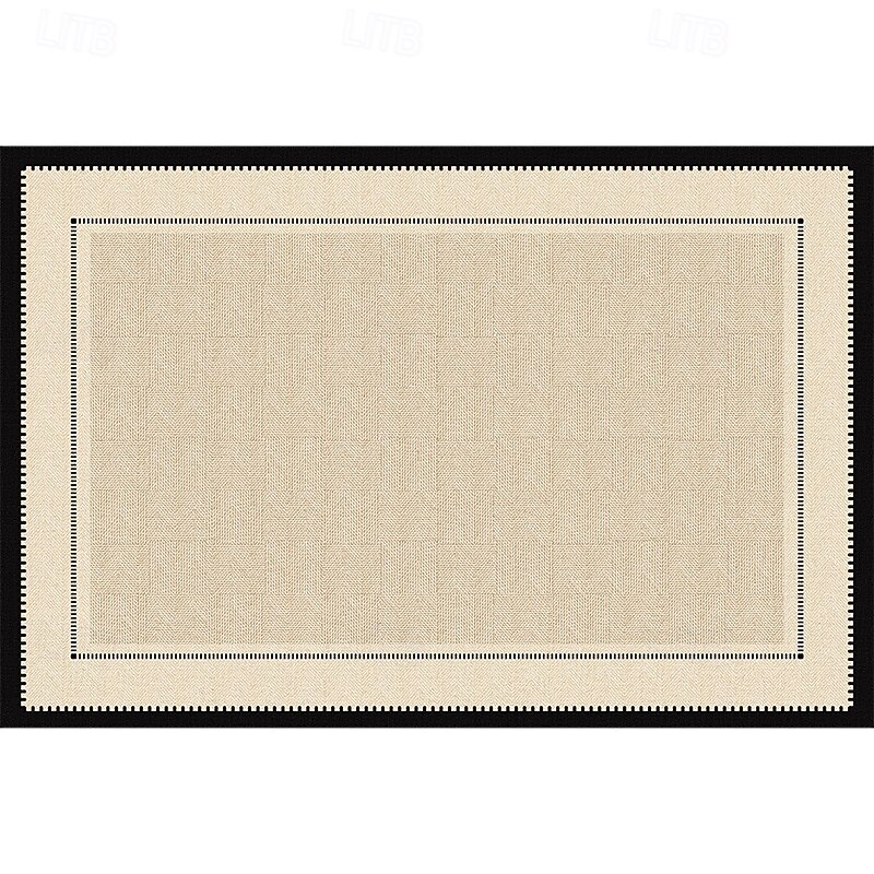 French Vintage Area Rug, Luxury Wash-Free Wipeable Carpet for Living Room or Bedroom, Elegant Large Floor Mat for Sofa and Home Decor2