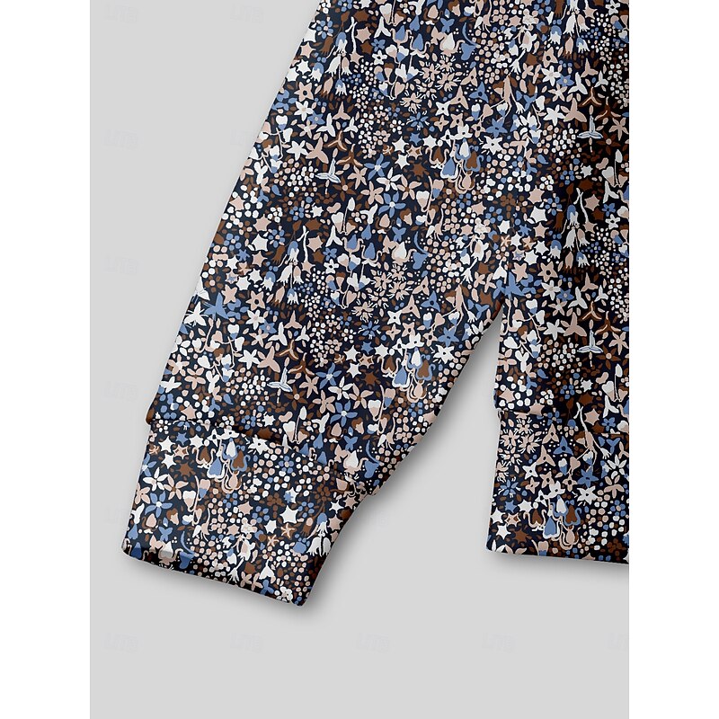 Men's Golf Polo Shirt Brown Long Sleeve Top Golf Attire Clothes Outfits Wear Apparel4