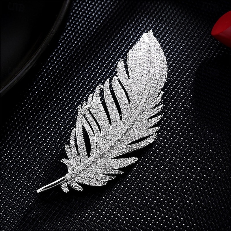 Brooches Retro Wings Fashion Simple Brooch Jewelry Silver For Wedding Party Gift Engagement Prom Festival3