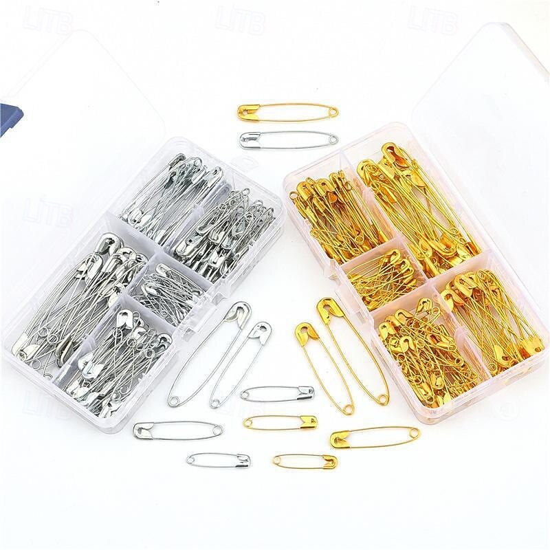 Safety Pins Box Set, 150Pcs Small Safety Pins for Clothes, Mini Saftey Pin for Sewing Jewelry Making DIY Craft3