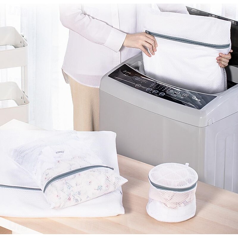 TAILI Mesh Laundry Bag, Durable Laundry Bags with Premium Zipper, Washing Machine Wash Bags for Delicates Blouse, Hosiery, Baby Clothes, Travel Organization Bag3