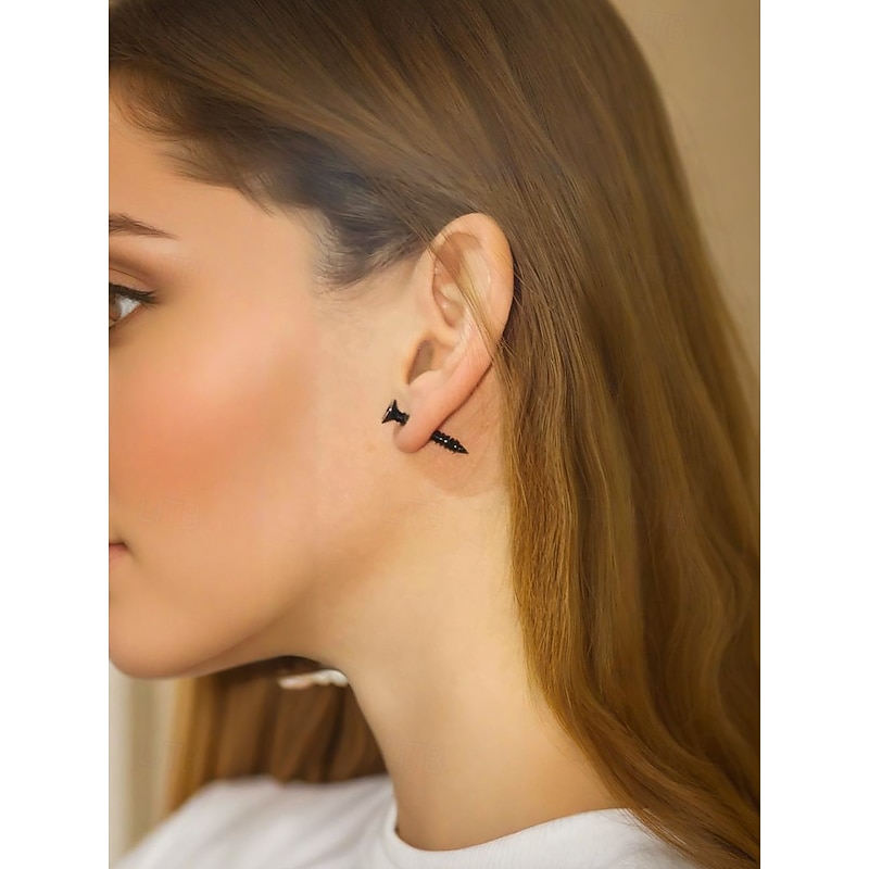 Women's Halloween Stainless Steel Screw Earrings – Punk Gothic Stud Jewelry for Costume Party and Cosplay4