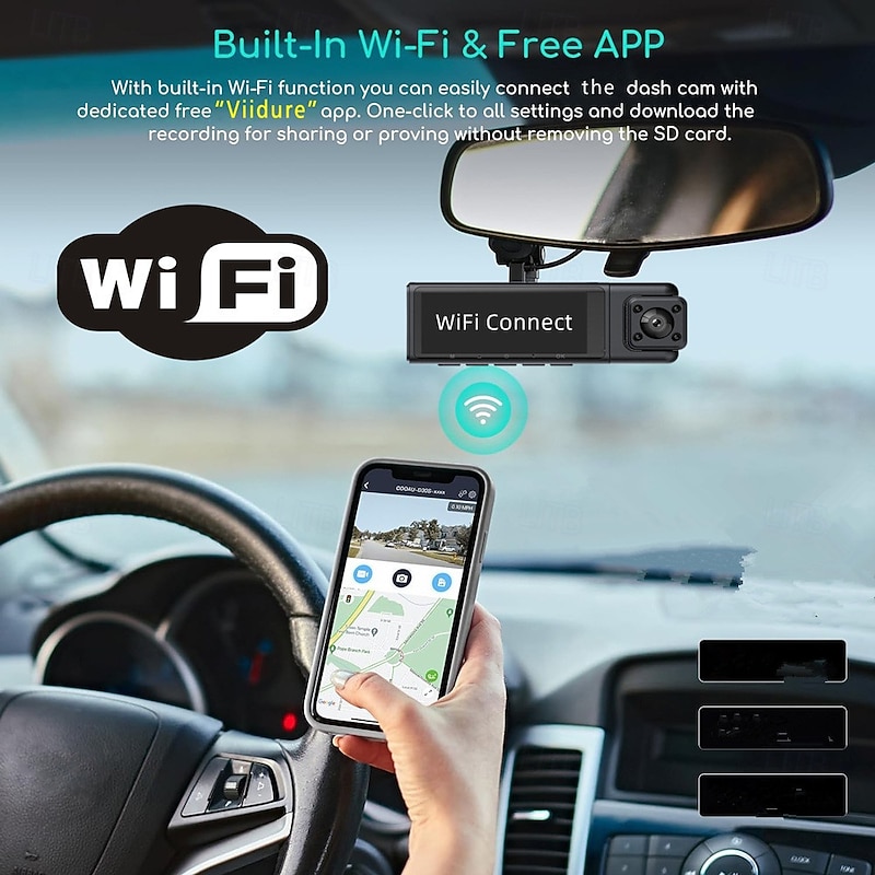 1080p Full HD Car DVR  3 inch IPS Dash Cam with WIFI / Night Vision / Loop recording 4 infrared LEDs Car Recorder2