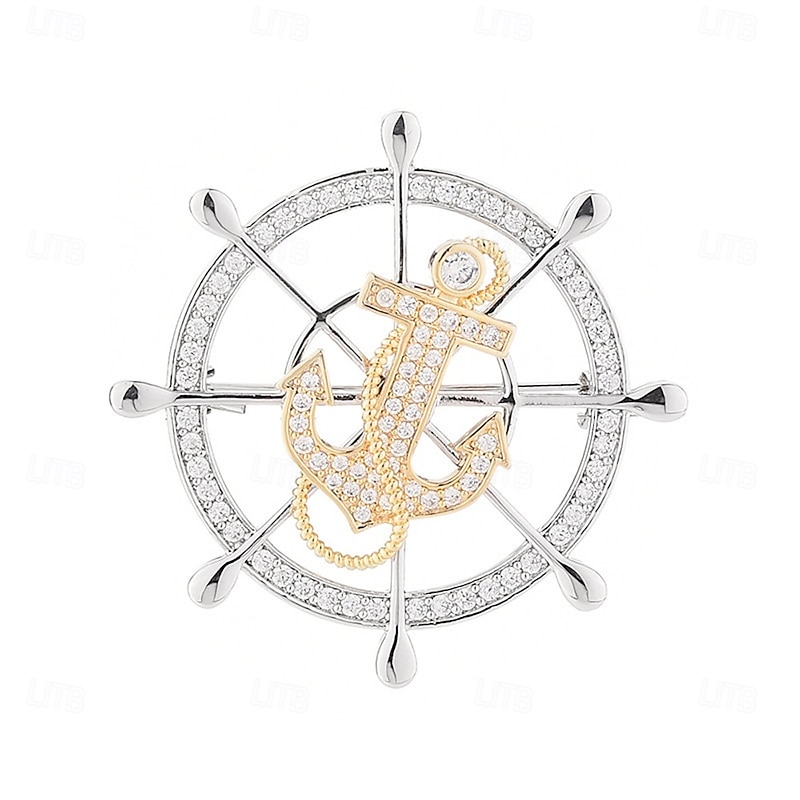 Brooches Classic Geometrical Creative Fashion Simple Brooch Jewelry Silver For Wedding Party Gift Engagement Prom Festival2