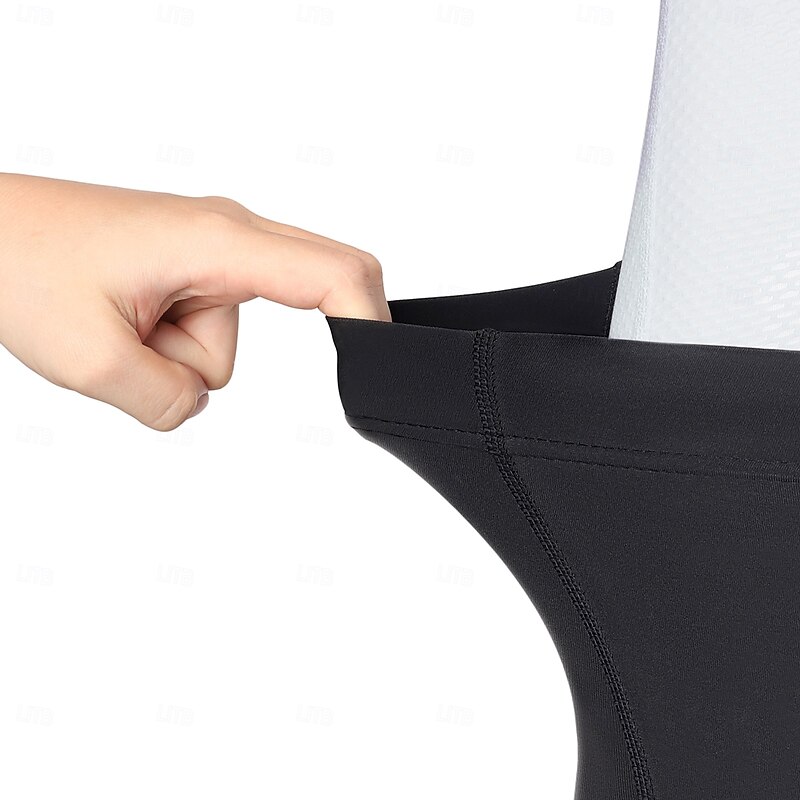 Arsuxeo Men's Solid Color Cycling Tights Cycling Pants Bike Pants Bike Tights Leggings Form Fit Mountain Bike MTB Road Bike Cycling Sports Reflective Strips Sweat wicking Comfortable Elastic Black2