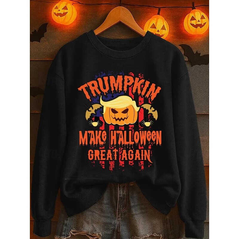 Women's Sweatshirts Graphic Fashion Casual Long Sleeve Crew Neck Regular Tops Street Dailywear Casual Print Black Pink Dark Pink Orange Light Grey Fall Winter