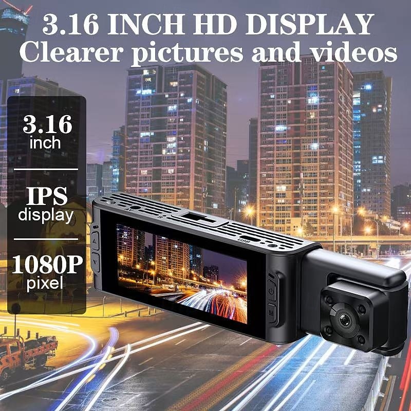 1080p Full HD / Boot automatic recording Car DVR  Wide Angle CMOS 3 inch IPS Dash Cam with WIFI / Loop recording / Fast recording 4 infrared LEDs Car Recorder2
