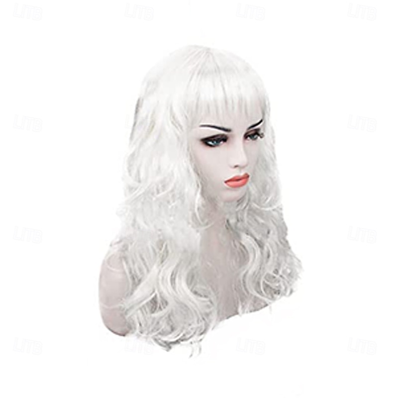 Long Colorful Wigs Wavy Party Wigs Curly Color Wigs for Women Bachelorette Party Decorations Supplies Favors  Extra Neon Party4