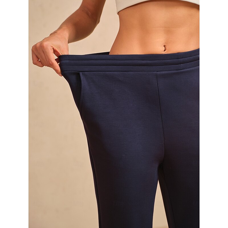 Women's Golf Pants Black Ivory Dark Navy Thermal Warm Pants / Trousers Fall Winter Ladies Golf Attire Clothes Outfits Wear Apparel3