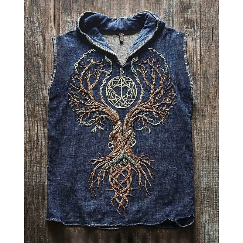 Men's Tank Top Vest Top Undershirt Sleeveless Shirt Sleeveless Hooded Summer Animal Skulls Fashion Designer Basic Print Vacation Street Going out Black Royal Blue Blue Top Tee for Men2