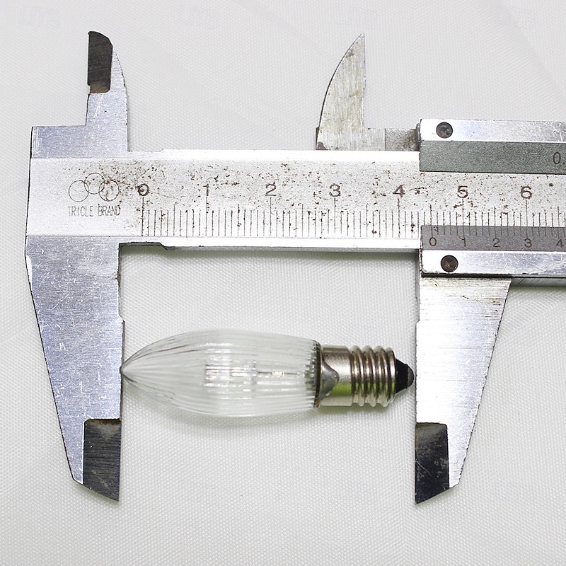 E10 LED Light Bulbs Warm White 10-55V Suit 17V 34V 55V 0.2W for Candle Arch Light Arch Candle Fairy Lights Tapered Candle Top Candle 2700K 10Pcs3