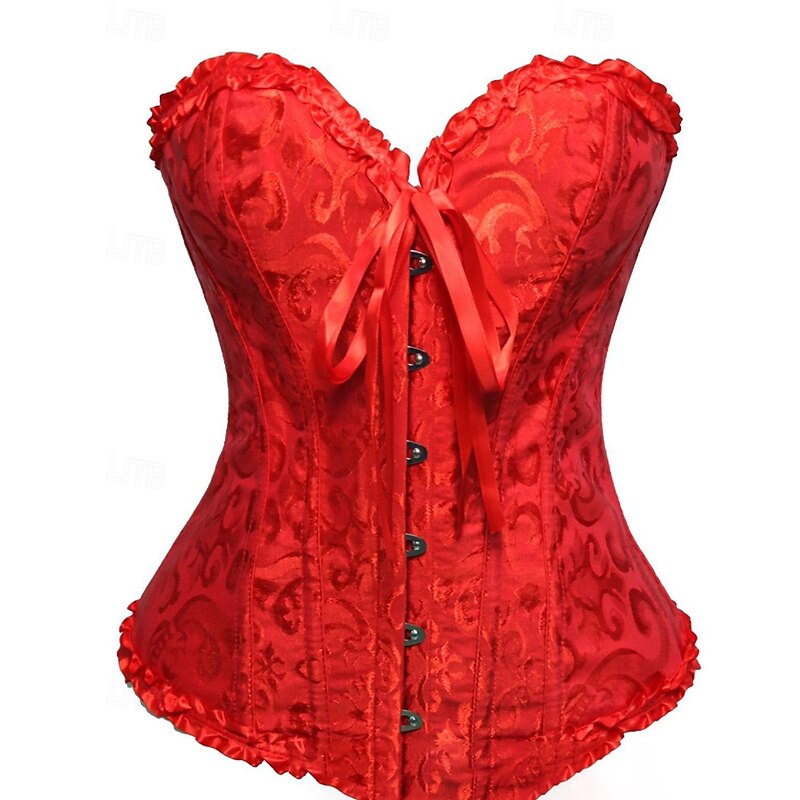 Women's Corset Shapewear Waist Cincher Shapewear Sexy Corset Sexy Sweet Pure Color Backless Vacation Street Date Sleeveless Corset Black White Red Summer Spring Fall Winter Tailored Fit2