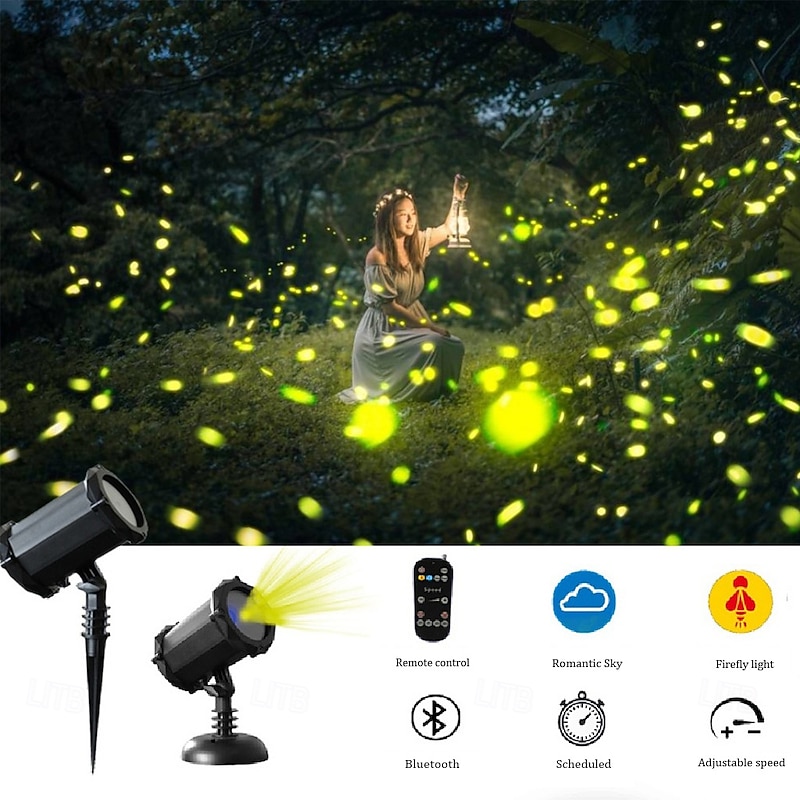 Firefly Garden Lights Star Projector Laser Christmas Lights for Garden Lawns Courtyard3
