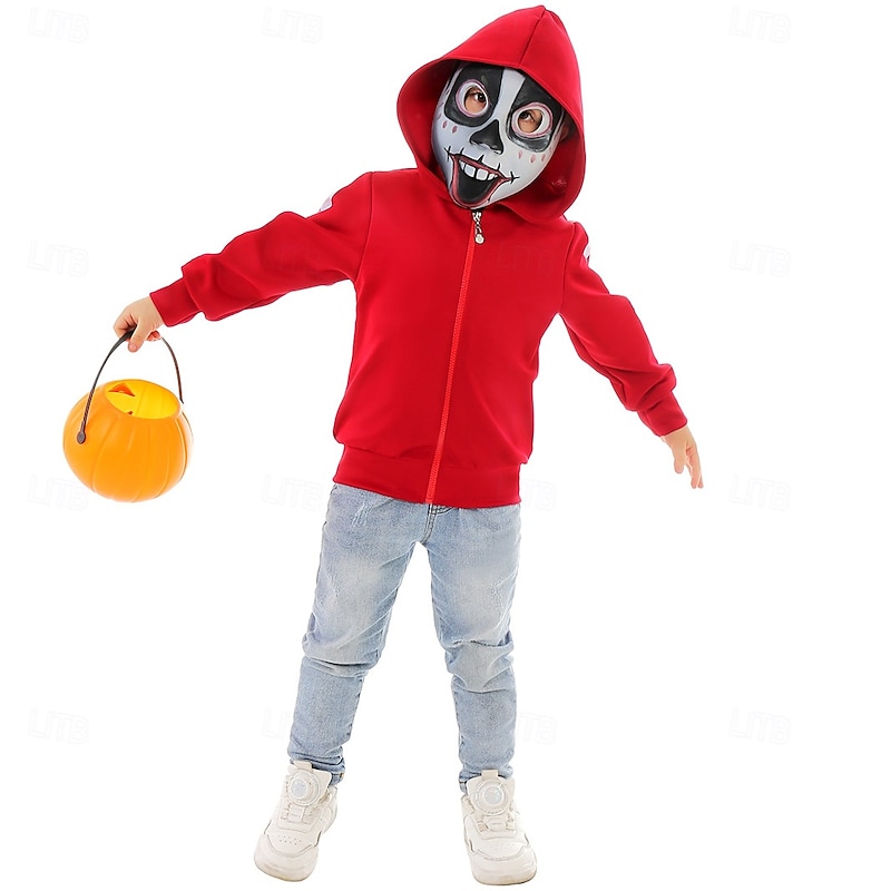 Coco Miguel Coat Cosplay Costume Mask Cosplay Movie Cosplay for Boys' Kid's Halloween Carnival Performance Party Halloween3