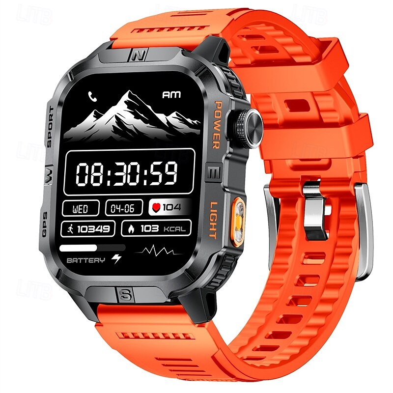 GTH3 Smart Watch 2.01 inch Smartwatch Fitness Running Watch Bluetooth Pedometer Call Reminder Activity Tracker Sleep Tracker Heart Rate Monitor Compatible with IP68 Touch Screen Heart Rate Monitor3