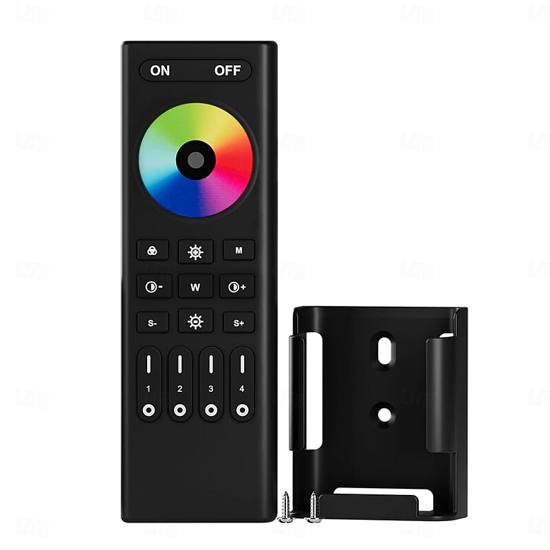 5050SMD FCOB COB RGBCCT RF 2.4GHz Wireless Remote RC03RFB & C05RF Tuya Controller Kit 4 Zones Group Control PWM RGBWW(R G B C W) 6pin LED Strip DC5V DC12V DC24V3