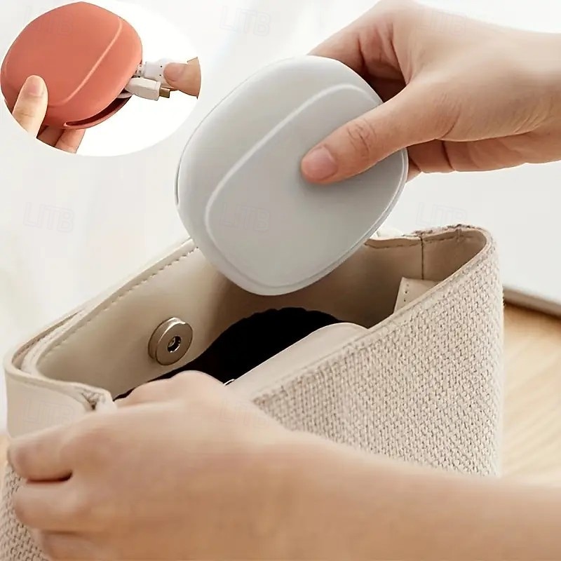 3pcs Silicone Cable Organizer Pouch – Portable Travel Storage Bag for Earphones, Charging Cables, Jewelry, and Necklaces3