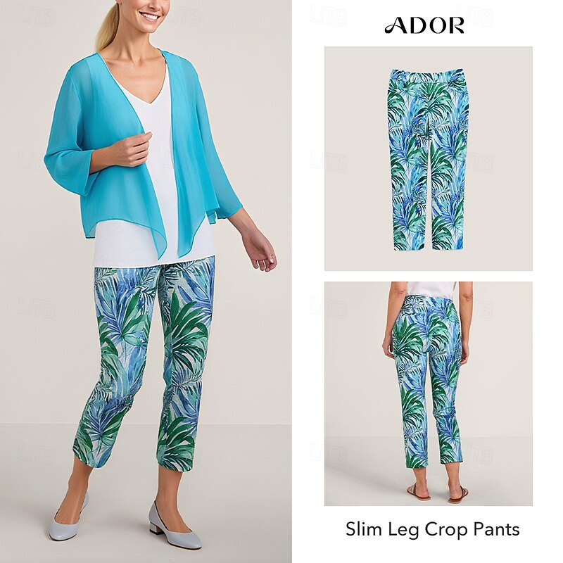 Women's Silk Undercover Topper Effortless Style Tied Over Dress Tee Tank 3/4 Sleeves Casual Wear3