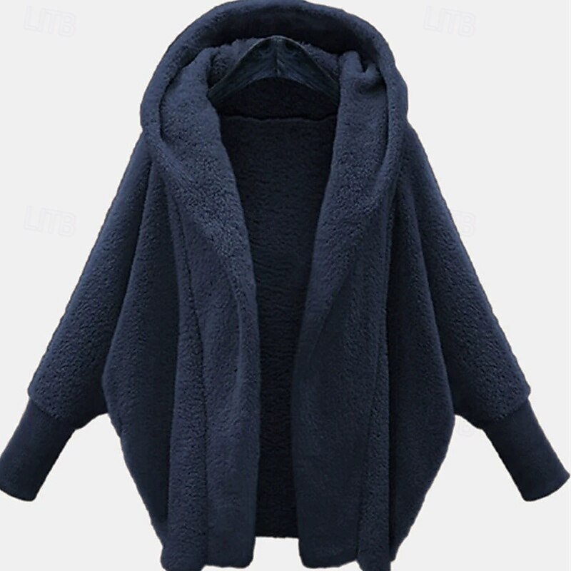 Women's Casual Jacket Waterproof Comfortable Pocket Casual Plain Vacation Street Casual Daily Wear Long Hooded Loose Fit Long Sleeve Outerwear Black White Pink Spring Fall3