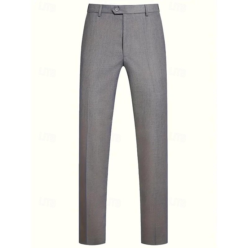 Men's Wedding Business Party Suits Shawl Lapel Black Dark Grey Daily Formal Solid Colored Tailored Fit 3 Piece Single Breasted One-button4