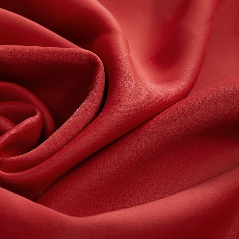 Christmas Blackout Curtains, Full Coverage Double-Sided Light-Blocking Fabric, Holiday Window Drapes for Home and Office2