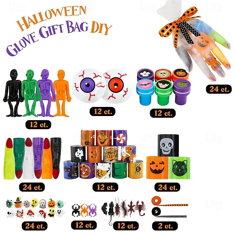 Halloween Party Favorsmulti Pack Prefilled Small Plastic Witch Cauldron Toys in Bulk Halloween Prizes Miniatures for Kids Trick or Treat Toys for Kids Gifts Halloween Goodie Bags Stuffers3