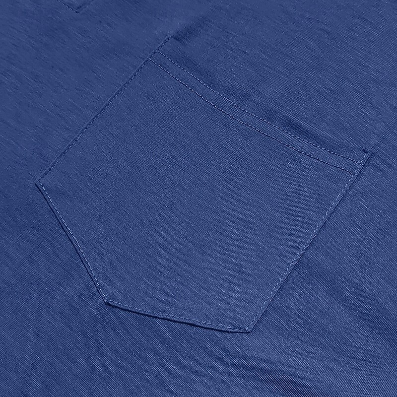 Men's Henley Shirt Tee Henley Top Long Sleeve Solid Color Plain Fashion Designer Casual Pocket Buttons Henley Outdoor Casual Daily Spring Fall All Seasons Black White Blue Henley T-Shirt4