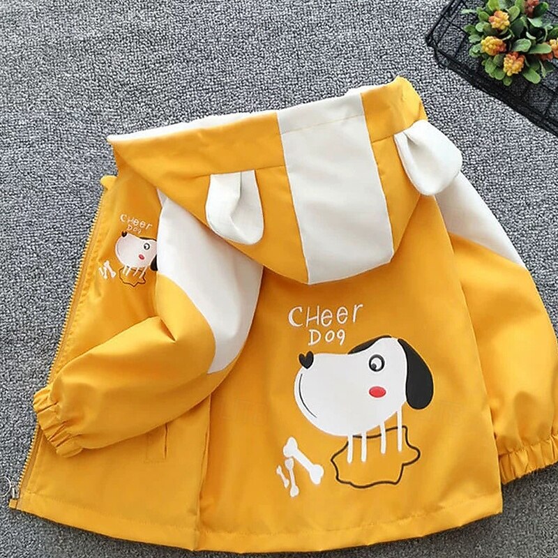 Kids Unisex Baseball Jackets Outerwear Color Block Long Sleeve Zipper Pocket Lightweight Comfort Soft Coat Outdoor Fashion Daily Yellow Light Blue Spring Fall 4 years+4