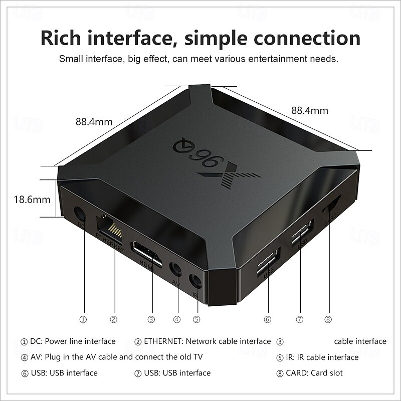 X96Q Android 10 TV Box Allwinner H313 2GB 16GB 2.4GHz WiFi 4K Media Player Google Gaming 3D Video Smart TV Set top Box pk h96max4